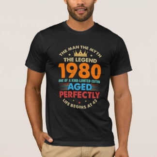 The man the myth the legend 1980 one of a kind T-Shirt