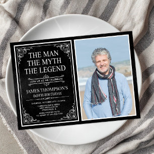 The Man The Myth The Legend 60th Birthday Invitation