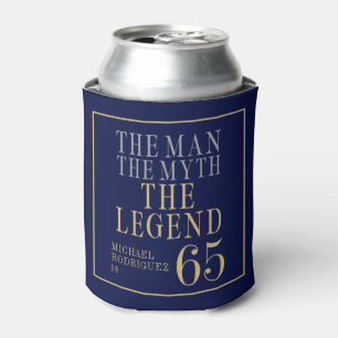 The Man The Myth The Legend 65th Birthday Can Cooler