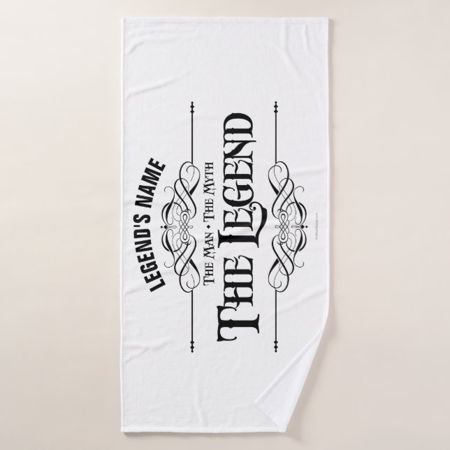 The Man, The Myth, The Legend Bath Towel Set (Bath Towel)
