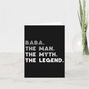 The Man The Myth The Legend Cool Baba Card