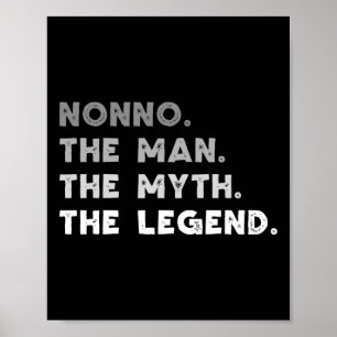 The Man The Myth The Legend Cool Nonno Poster