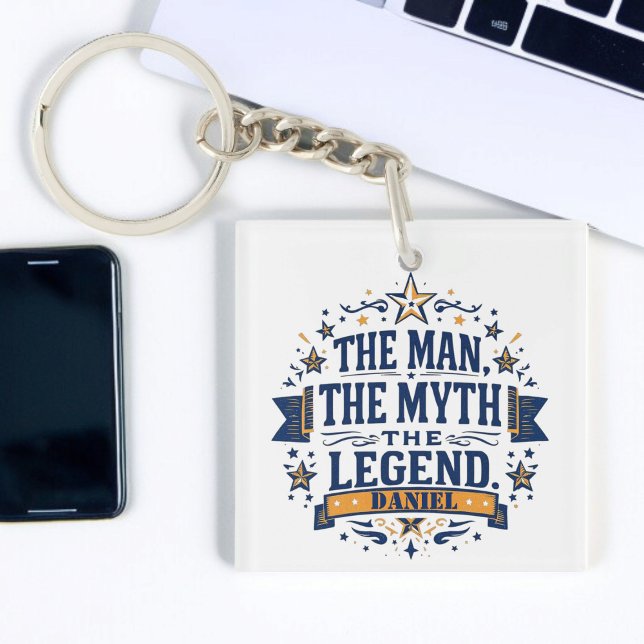 The Man The Myth The Legend | Custom Father's Day Keychain (Creator Uploaded)