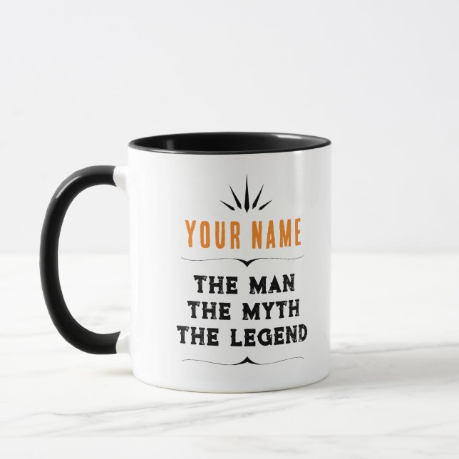 The Man The Myth The Legend Custom Name Gift Mug (Left)