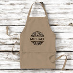 The Man The Myth The Legend Custom Name Standard Apron<br><div class="desc">Cook up a storm with the custom 'The Man, The Myth, The Legend' adult apron! Personalize it with their name for a one-of-a-kind gift that adds a touch of humour to their kitchen adventures. Made from durable, high-quality fabric, this apron offers both style and practicality while protecting clothes from spills...</div>