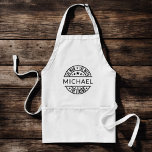 The Man The Myth The Legend Custom Name Standard Apron<br><div class="desc">Cook up a storm with the custom 'The Man, The Myth, The Legend' adult apron! Personalize it with their name for a one-of-a-kind gift that adds a touch of humour to their kitchen adventures. Made from durable, high-quality fabric, this apron offers both style and practicality while protecting clothes from spills...</div>