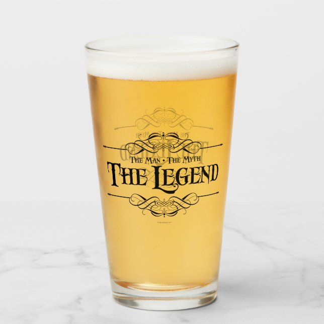 The Man, The Myth, The Legend Glass (Front Filled)