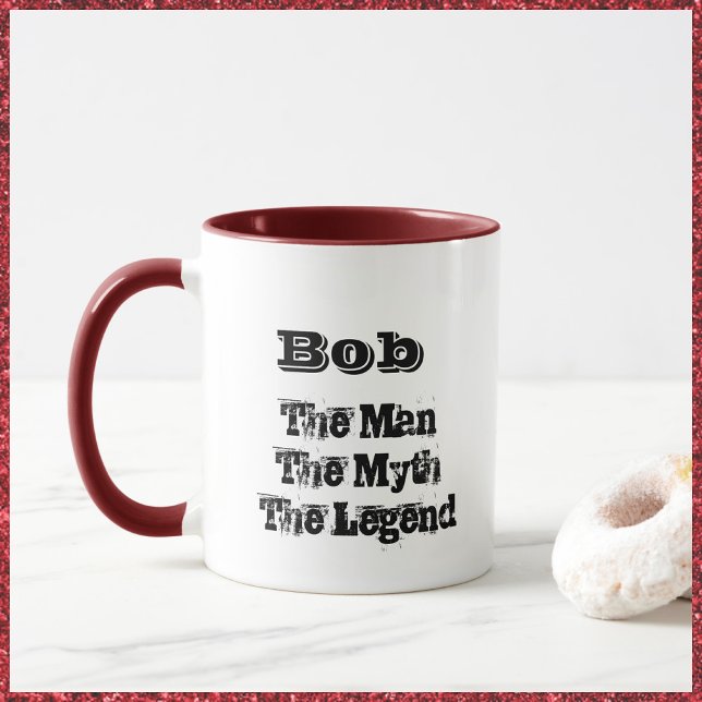 The Man The Myth The Legend Personalized Mug (Bookmark my store: https://www.zazzle.com/store/capricepetit?rf=238091145531749709)
