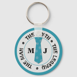 The man the myth the legend personalized name keychain
