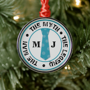 The man the myth the legend personalized name  metal ornament