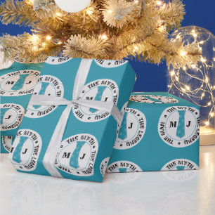 The man the myth the legend personalized name  wrapping paper