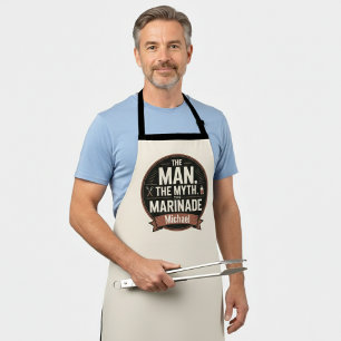 The Man The Myth The Marinade BBQ Apron