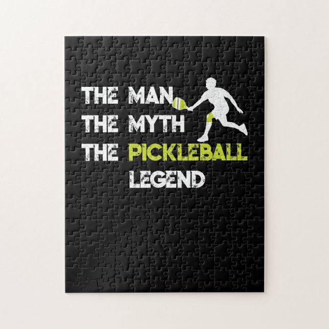 The Man The Myth The Pickleball Legend Jigsaw Puzzle (Vertical)