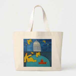 The Man Under the Bridge 2006 Large Tote Bag