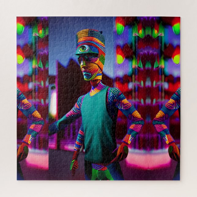 The Man Who Spiked My Coffee - Ken Gauge Art Jigsaw Puzzle (Vertical)