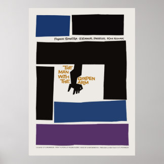 The Man With The Golden Arm  Saul Bass Movie Poster