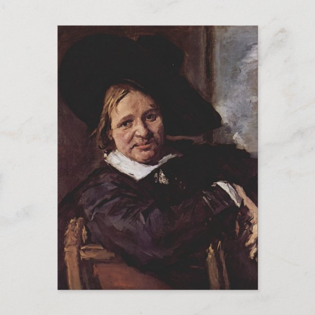 The Man with the Slouch Hat  by Frans Hals Postcard (Front)