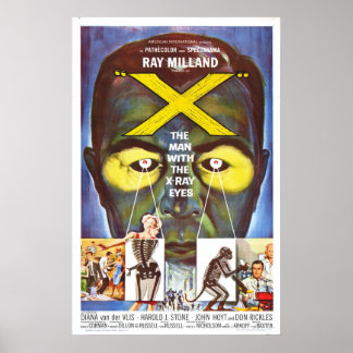 The Man with the X-ray Eye Science fiction poster