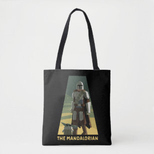 The Mandalorian & Grogu Dusk Cartoon Tote Bag