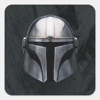 The Mandalorian Helmet Square Sticker