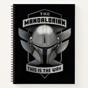 The Mandalorian   This Is The Way Helmet Badge Notebook