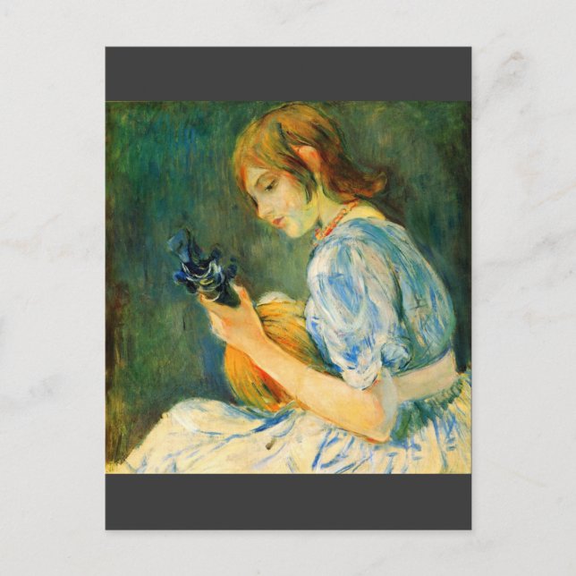The Mandolin by Berthe Morisot Postcard (Front)