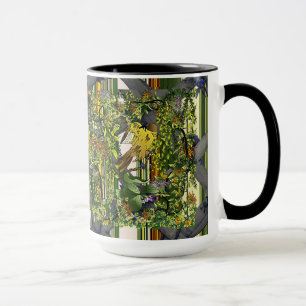 The Mangrove Cuckoo/Trellis/Stripes Mug