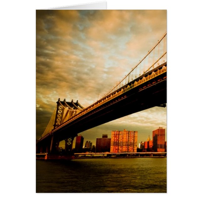 The Manhattan bridge view from Brooklyn side (NYC) (Front)