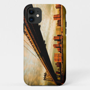 The Manhattan bridge view from Brooklyn side (NYC) iPhone 11 Case