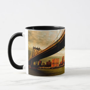 The Manhattan bridge view from Brooklyn side (NYC) Mug