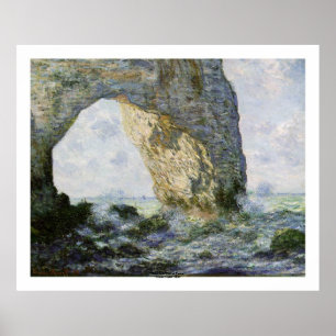 The Manneporte by Claude Monet Poster