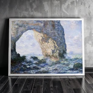 The Manneporte by Claude Monet Poster