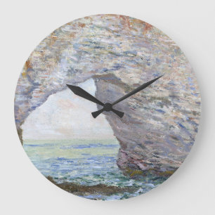 The Manneporte near Étretat by Claude Monet Large Clock