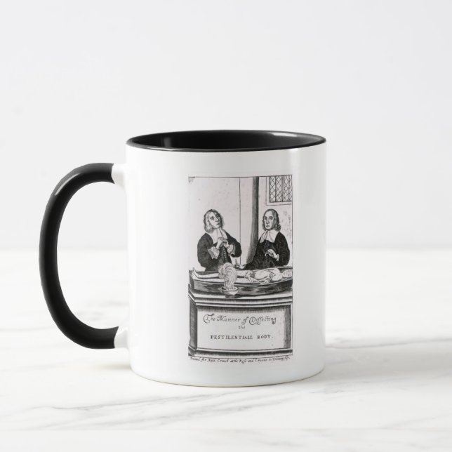 The Manner of Dissecting the Pestilential Body Mug (Left)
