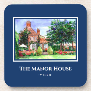 The Manor House York England Country Garden Coaster