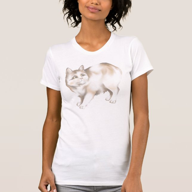 The Manx Cat T-Shirt (Front)