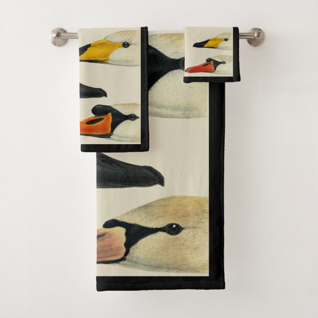 The many Faces of a Swan Bathroom Towel Set (Insitu)