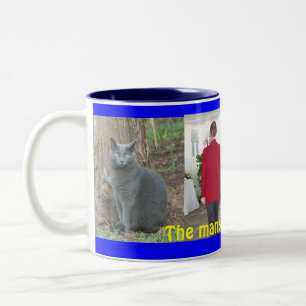 The many faces of love Two-Tone coffee mug