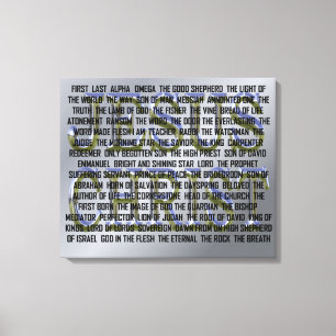 The Many Names of Jesus Christ Canvas Print