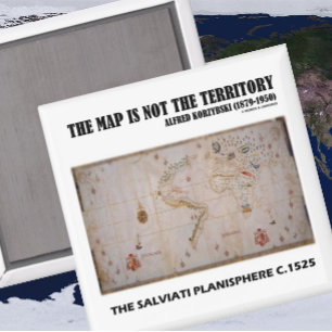 The Map Is Not The Territory Salviati Planisphere Magnet
