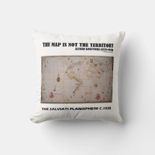 The Map Is Not The Territory Salviati Planisphere Throw Pillow