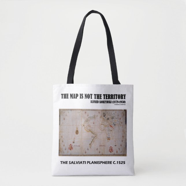 The Map Is Not The Territory Salviati Planisphere Tote Bag (Front)