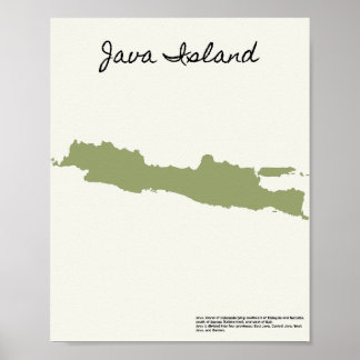 The Map of Java Poster
