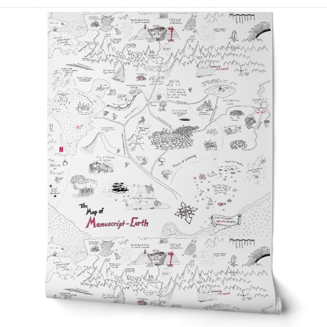 The Map of Manuscript Earth Wallpaper (Unrolling)