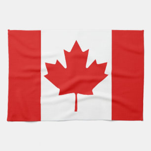 The Maple Leaf flag of Canada Kitchen Towel