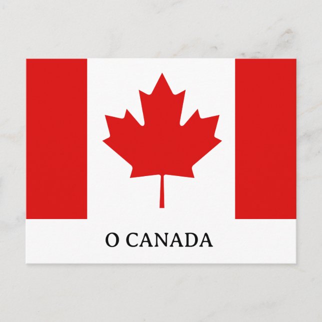 The Maple Leaf flag of Canada Postcard (Front)