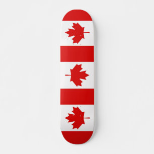 The Maple Leaf flag of Canada Skateboard