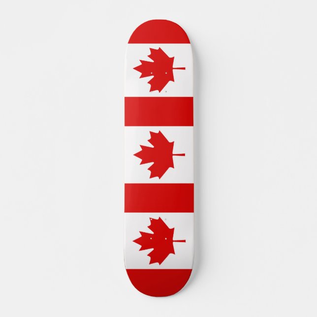 The Maple Leaf flag of Canada Skateboard (Front)