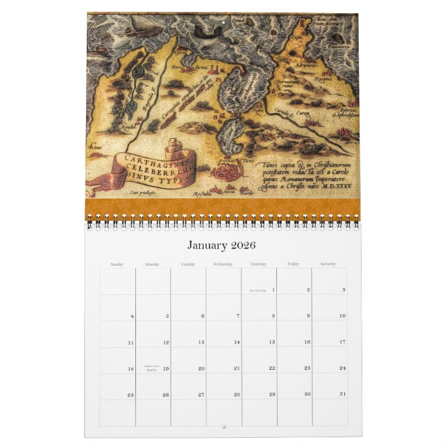 The Maps Of Abraham Ortelius 2012 Calendar (Jan 2026)