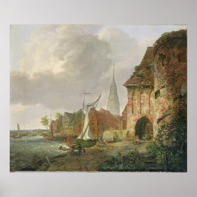 The March Gate in Buxtehude, 1830 Poster (Front)